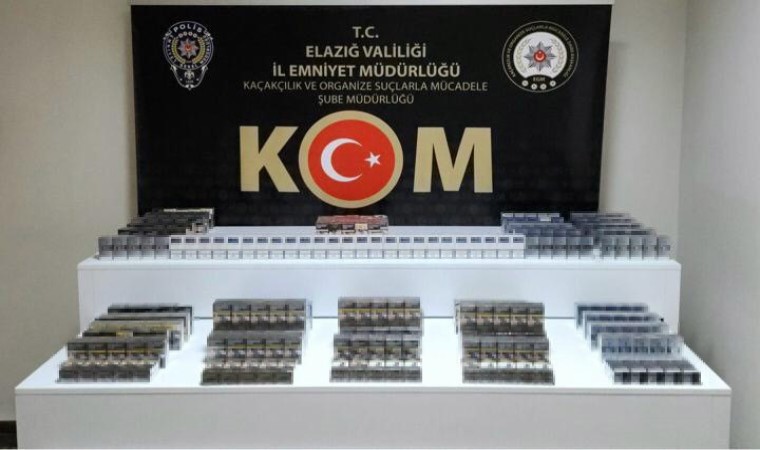 Elazığda stepneye zulalanmış 610 paket kaçak sigara ele geçirildi