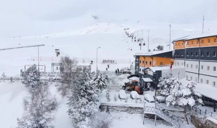 Erciyes’te kar kalınlığı 110 santimetreye ulaştı