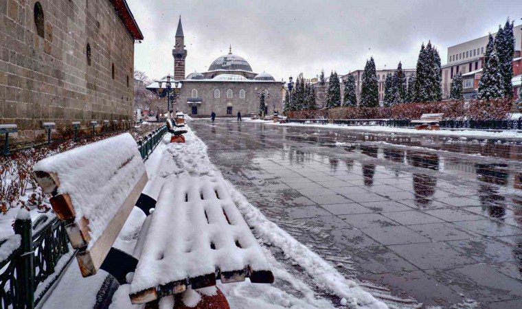 Erzurumdan kar manzaraları