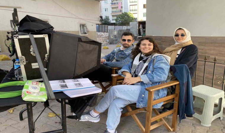 Esenlerde akademi öğrencileri film setini ziyaret etti