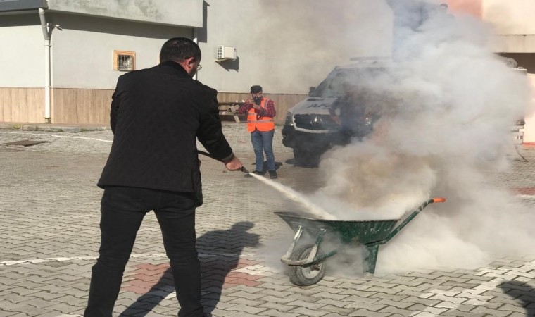 Gazipaşada yangın tatbikatı