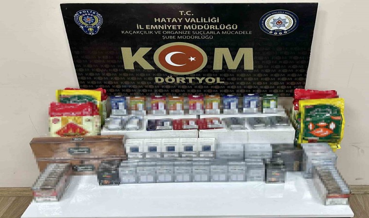 Hatayda kaçak tütün ve makaron operasyonu