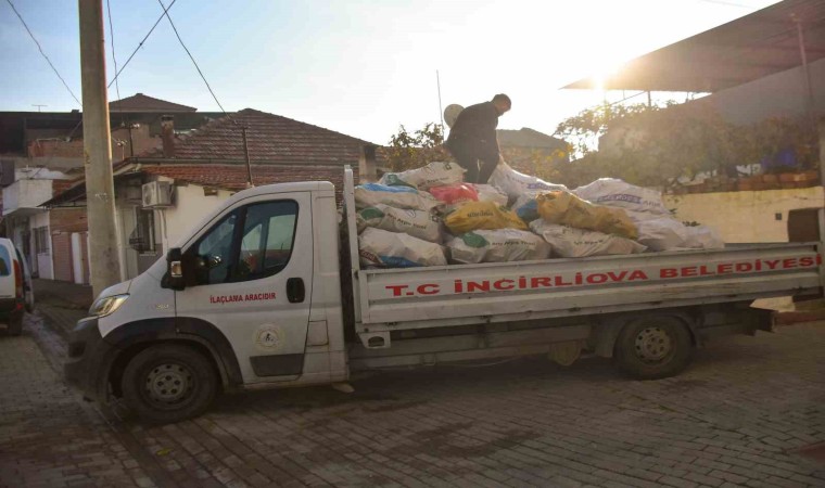 İncirliovada yakacak destekleri bin aileye ulaştı