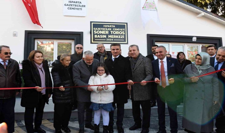 Isparta Gazeteciler Cemiyeti Soner Toros Basın Merkezi törenle açıldı