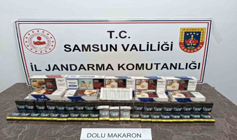 Jandarma 5 bin 800 dal makaron ele geçirdi