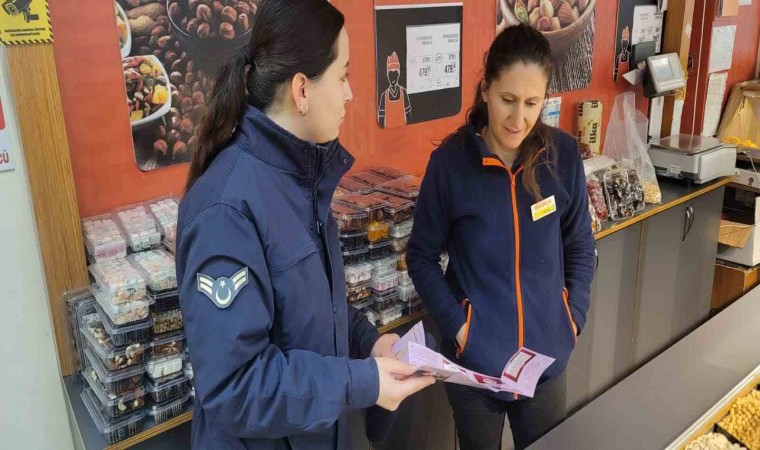 Jandarmadan çalışan kadınlara KADES bilgilendirmesi