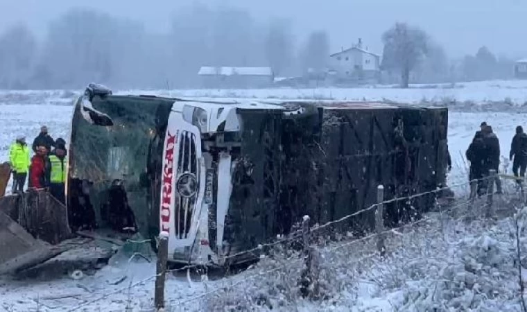 Kastamonu’da yolcu otobüsü devrildi: 6 ölü, 33 yaralı