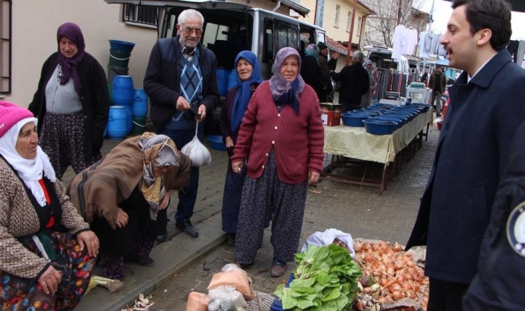 Kaymakam Erdemden pazarcı esnafına ziyaret