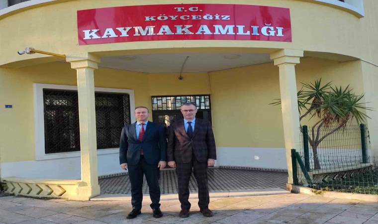 Kaymakam Ertaş, Köyceğiz Kaymakamı Maslak ile buluştu