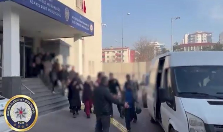 Kayseride hırsızlık operasyonu: 21 gözaltı