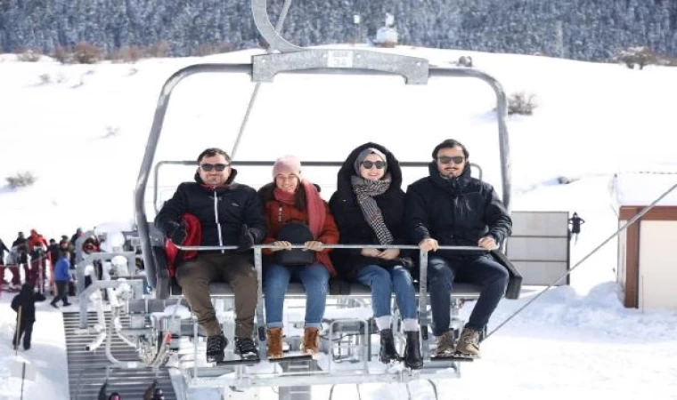 Keltepe Kayak Merkezi’nde hafta sonu yoğunluğu