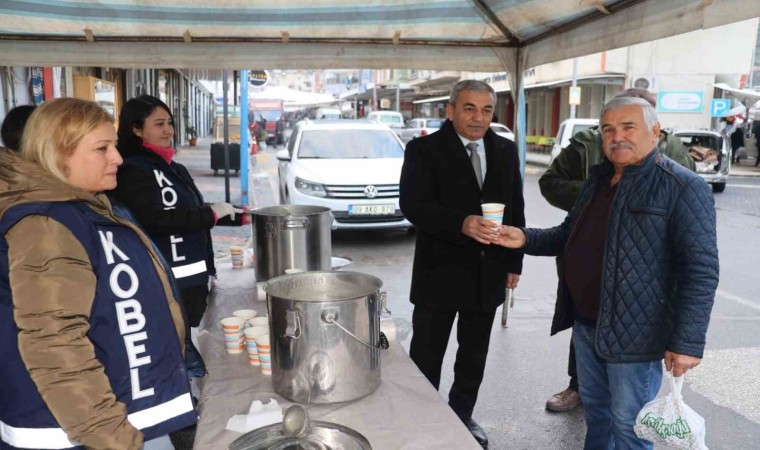 Koçarlı Belediyesinin çorba ikramı vatandaşları ısıttı