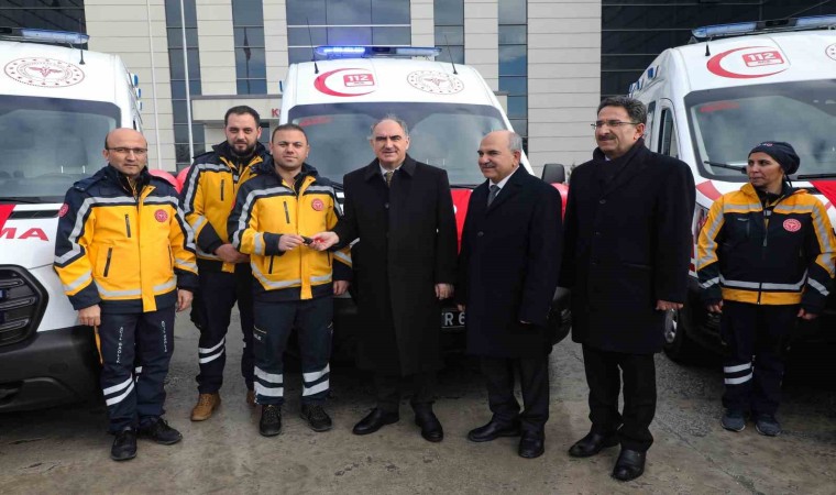 Konyada 112 Acil Servis filosuna 7 ambulans daha katıldı