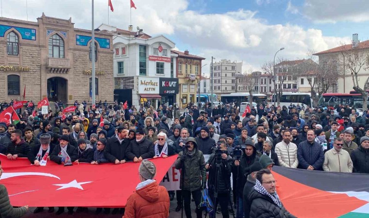 Konyada şehitler anıldı, Gazze için acil ateşkes çağrısı yapıldı