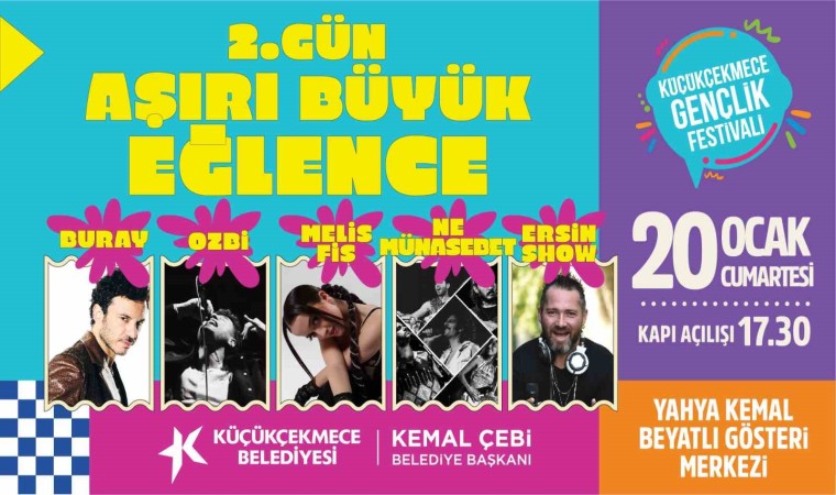 Küçükçekmecede ‘3. Gençlik Festivali için geri sayım başladı