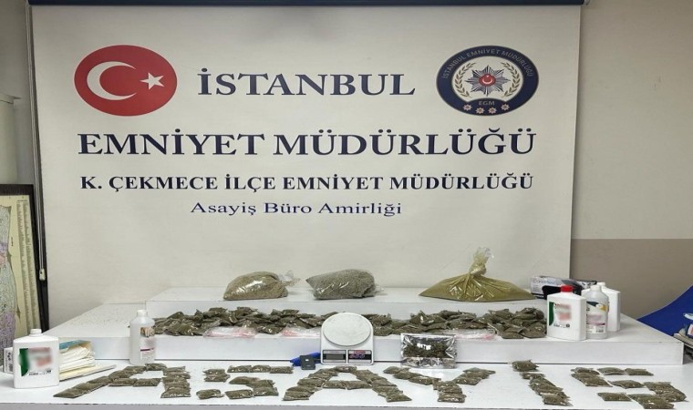 Küçükçekmecede uyuşturucu madde ticareti yapan 2 kişi gözaltına alındı