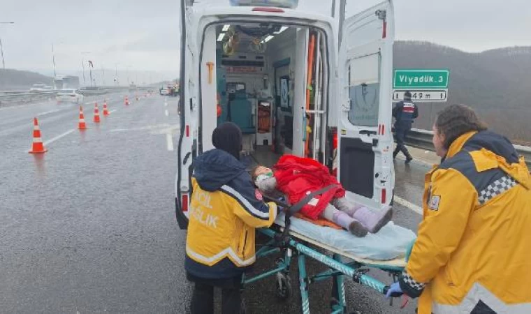 Kuzey Marmara Otoyolu’nda zincirleme kaza: 5 yaralı