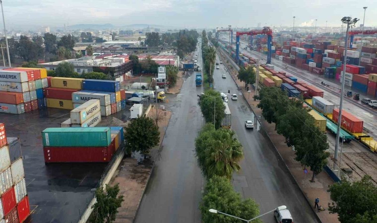 Liman yolu güzergahında trafik güvenliği çalışmaları başladı