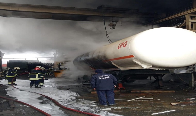 LPG tankı patladı, bir işçi yaralandı