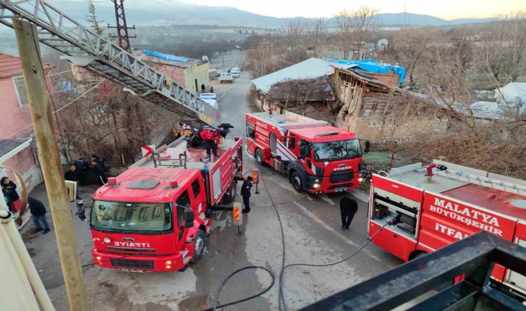 Malatyada ev yangını