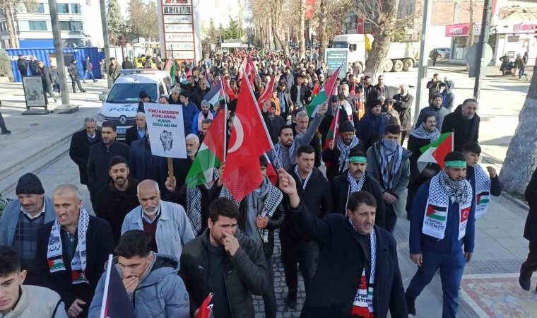 Malatyada teröre ve İsraile lanet yürüyüşü