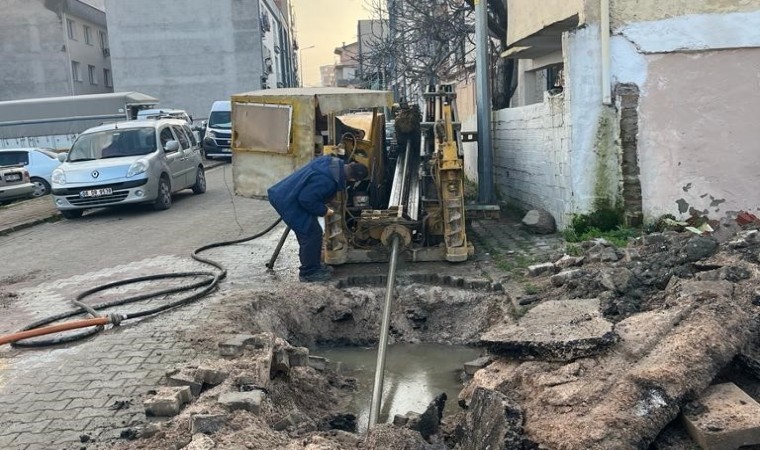 Manisa trafiğini rahatlatacak cider yolunda altyapı çalışmaları sürüyor