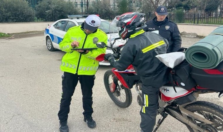 Manisada 25 motosiklet trafikten men edildi