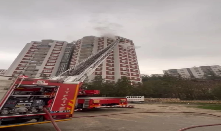 Mardin’de 15 katlı binanın 11’inci katında korkutan yangın