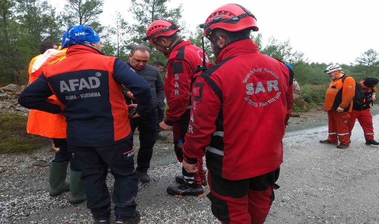 Marmaris Balan Dağında kaybolan şahıs için aramalar havadan ve karadan devam ediyor