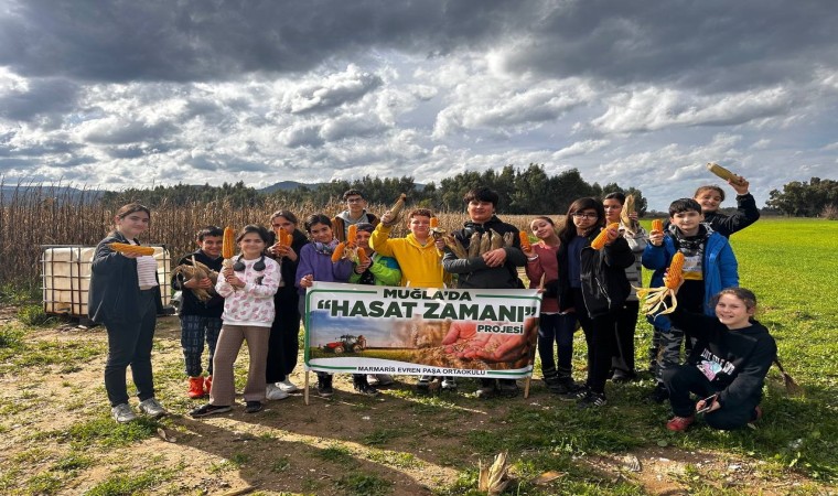 Marmarisli öğrencilerden ‘Hasat zamanı ‘projesi