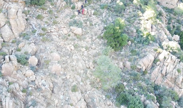 Marmariste çıntar toplarken dağda kaybolan adamdan bir iz bulundu