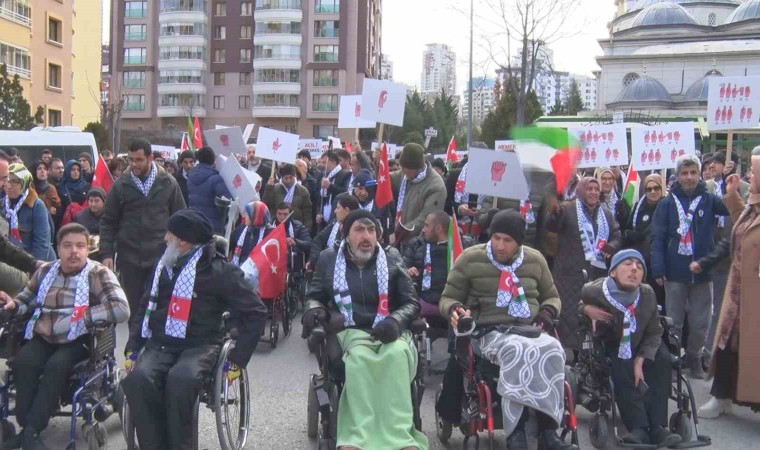 Memur-Sen Engelli Komisyonundan Gazzeye destek ve Şehitlere rahmet yürüyüşü