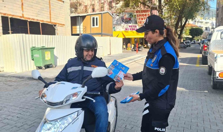 Motosiklet sürücülerine ‘Trafik Kuralları Hayat Kurtarır projesi anlatıldı