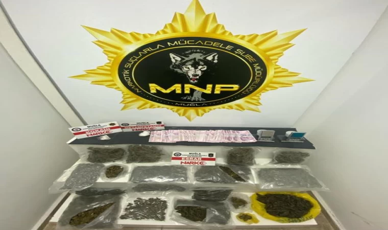 Muğla’da 5 kilo 550 gram esrar ele geçirildi; 2 gözaltı