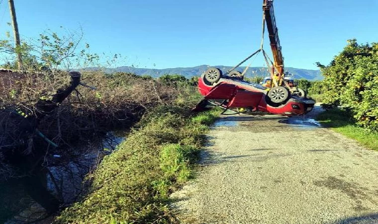 Muğla’da sulama kanalına düşen otomobilin sürücüsü öldü