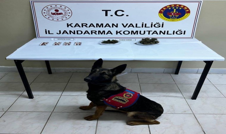 Narkotik köpeği ile arama yapılan araçta uyuşturucu ele geçirildi