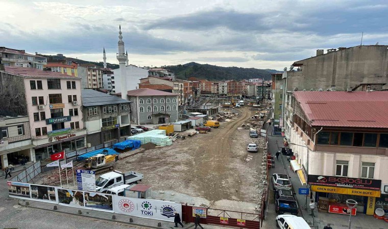 Of Sulaklı Mahallesi Kentsel Dönüşüm Projesinde inşaat çalışmaları sürüyor