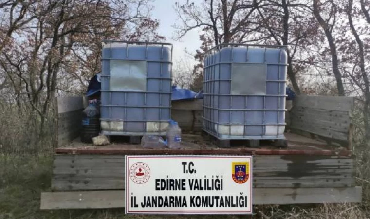 Ormanda 2 bin 200 litre sahte içki ele geçirildi