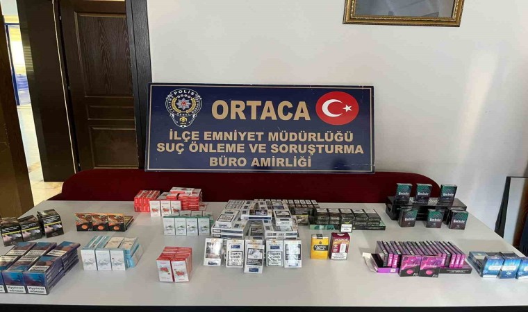 Ortacada kaçak sigara operasyonu