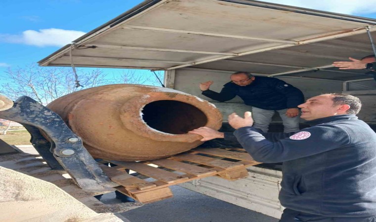 Ortaköyde Roma dönemine ait küp bulundu