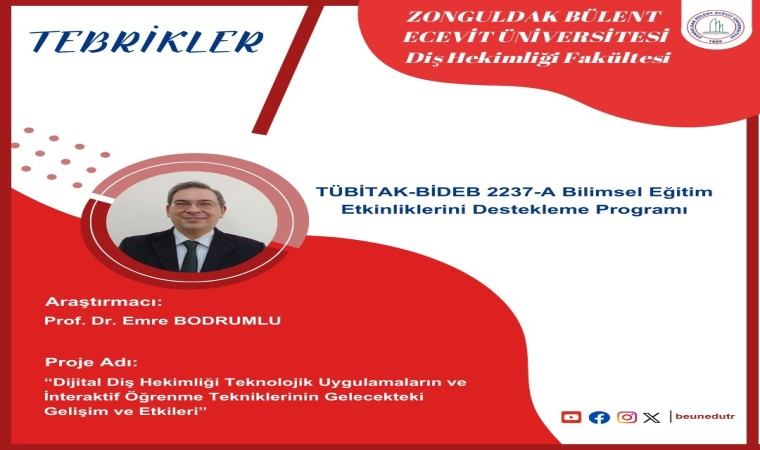 Prof. Dr. Bodrumlunun araştırmacı olduğu projeye destek