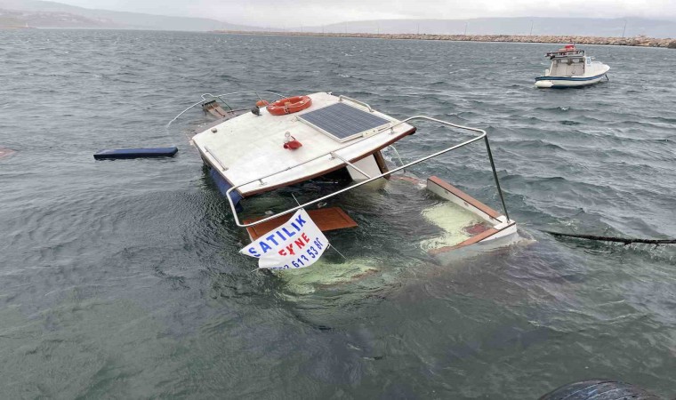 Sahibinin gözleri önünde sulara gömüldü