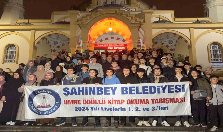 Şahinbeyde 174 öğrenci umreye uğurlandı