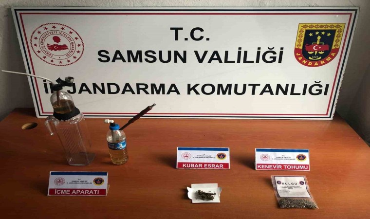 Samsunda jandarmadan uyuşturucu operasyonu