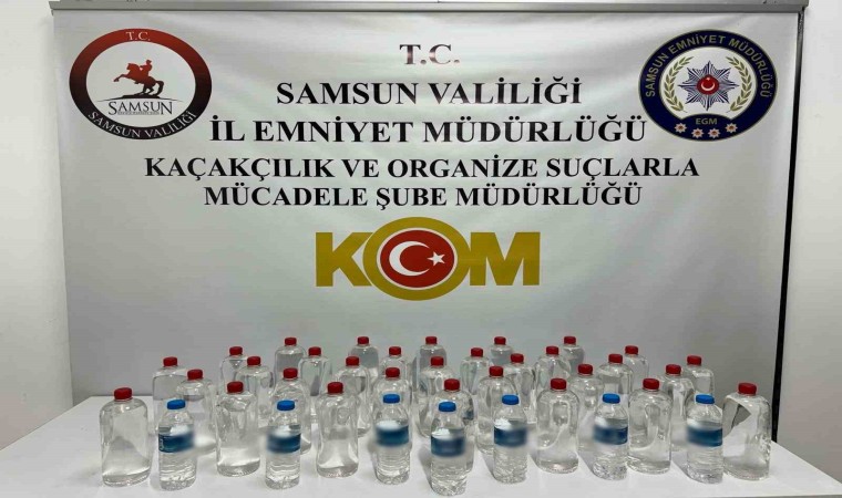 Samsunda kaçakçılıkla mücadele: Çok sayıda etil alkol ele geçirildi