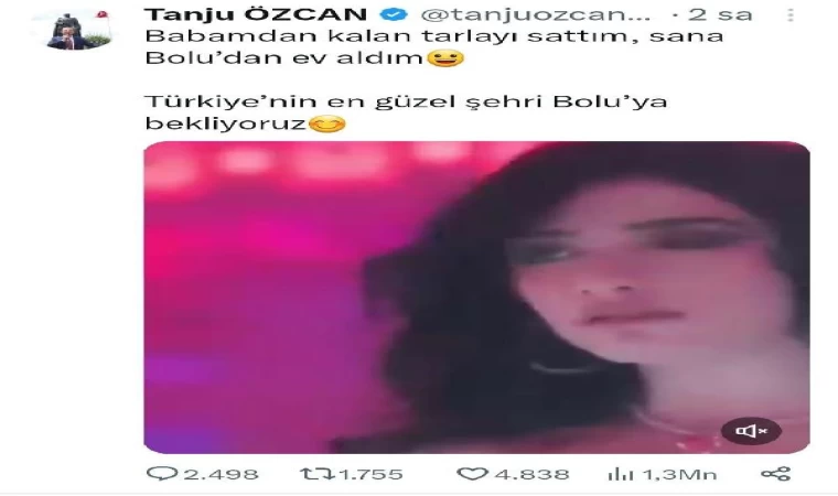 Tanju Özcan’ın ’Dilber’ paylaşımına tepki