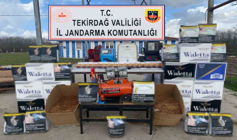 Tekirdağda kaçak sigara operasyonu