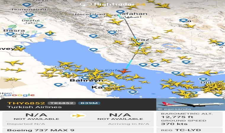 THYnin İranda kalan 2 Boeing 737 Max 9 uçağını Bakü ve Dohaya yönlendirildi