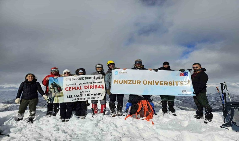 Tuncelili akademisyen anısına tırmanış