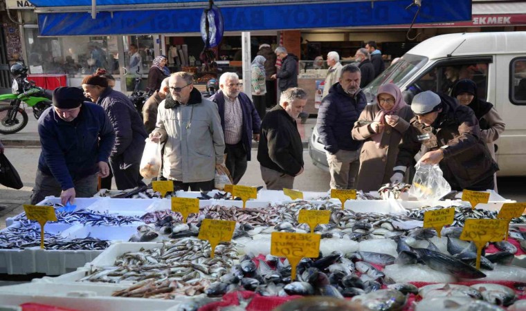 Vatandaşlar hamsiyi alırken fiyatına değil boyuna bakıyor